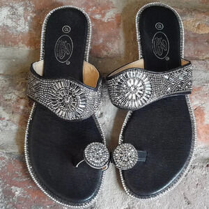 Bolaro by Summer Rio Embellished toe ring sandals